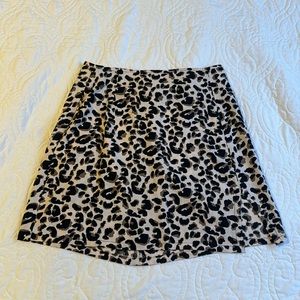 Leopard mini skirt